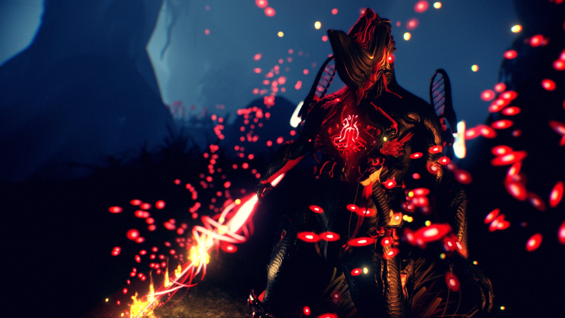 male character wallpaper Warframe Excalibur Tenno