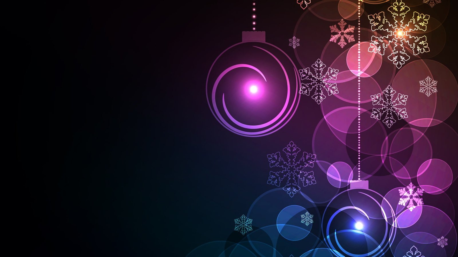 abstract vector colorful Christmas ornaments celebration
