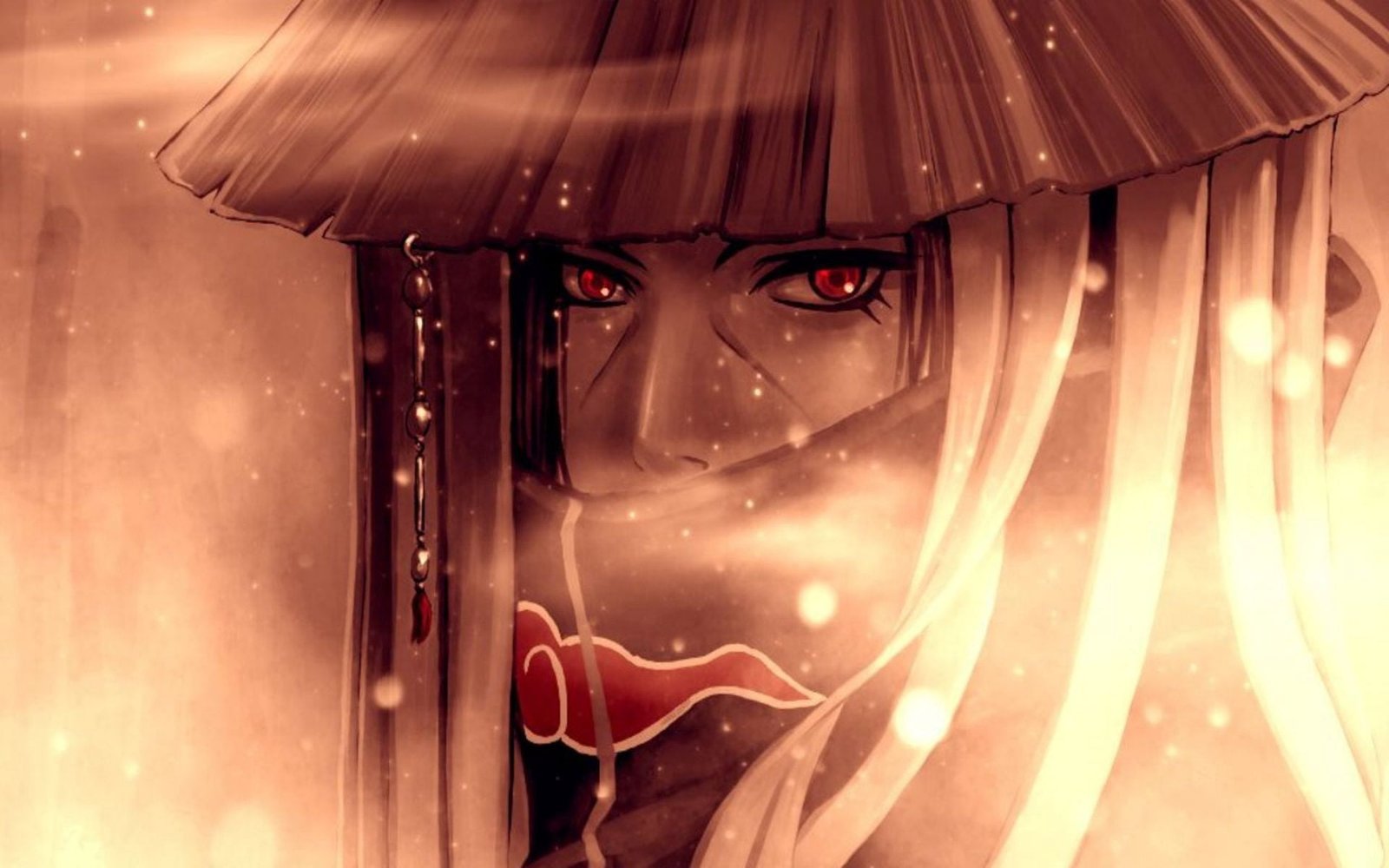 Uchiha Itachi anime naruto sharingan akatsuki look night