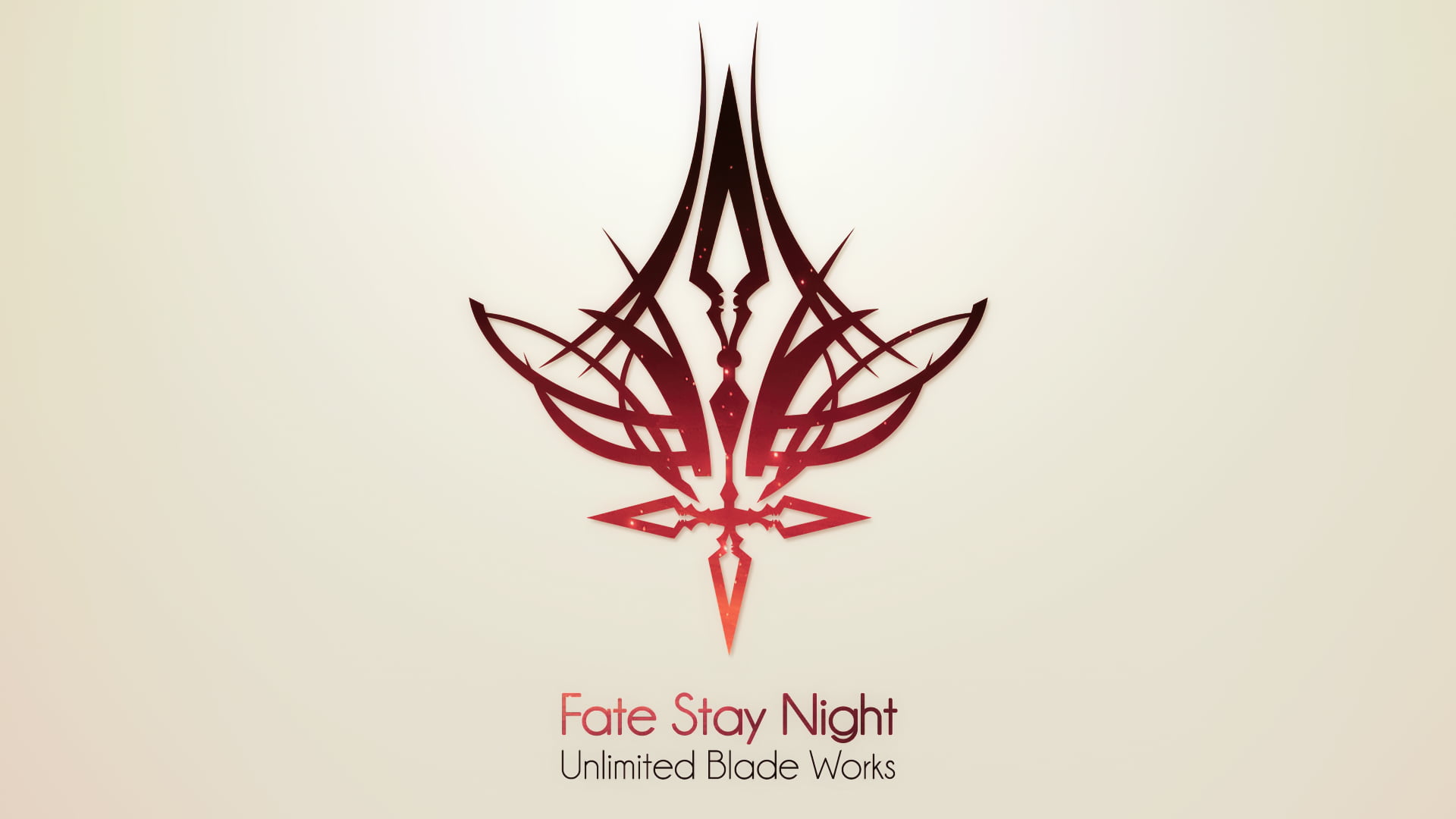 Fate Stay Night logo artwork Series Unlimited Blade Works