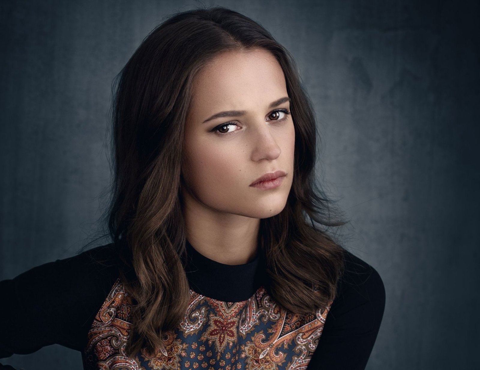 Actresses Alicia Vikander Brown Eyes Brunette Face Swedish