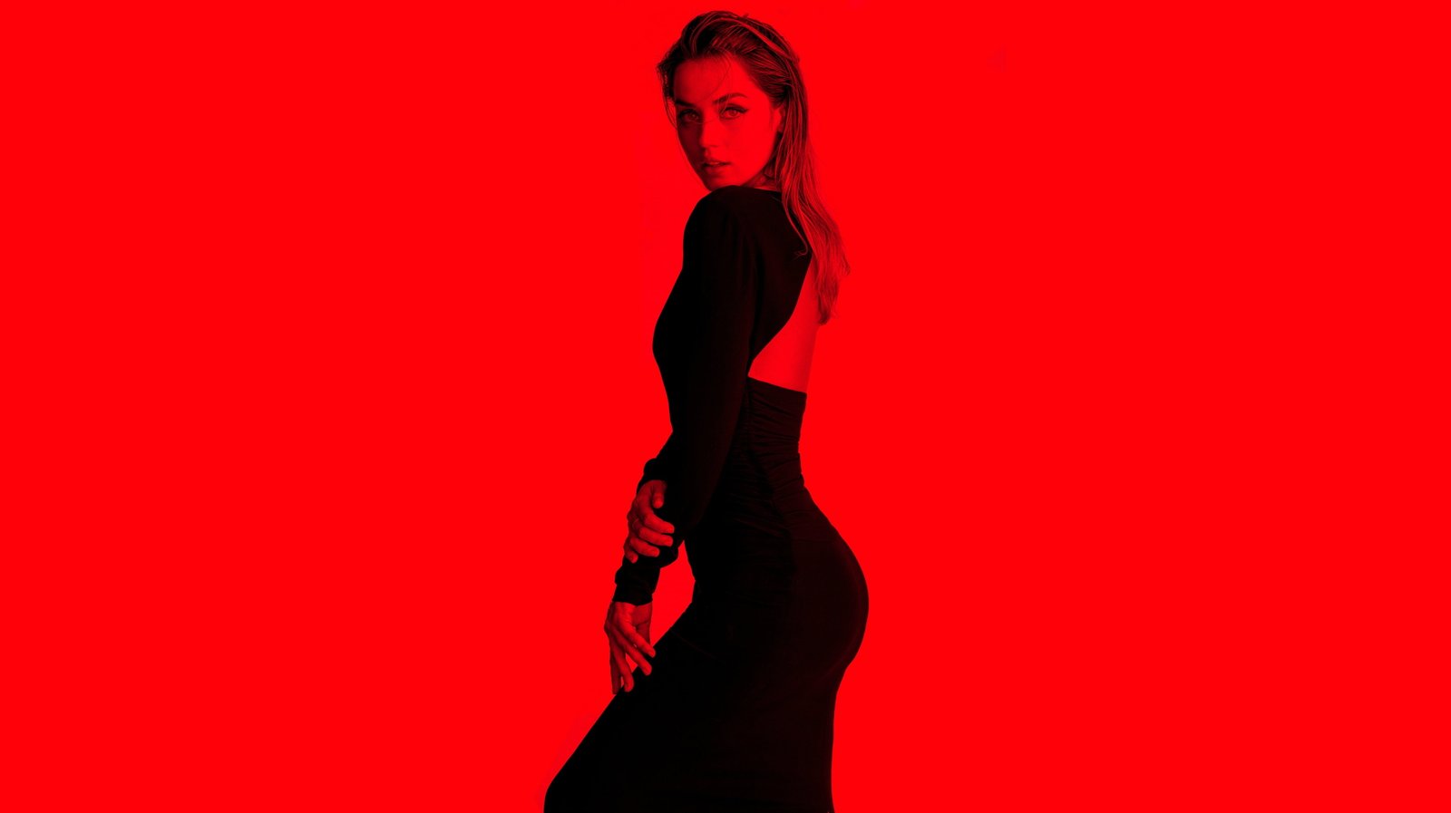 Actresses Ana de Armas Cuban Dress Girl Red 2k 4k