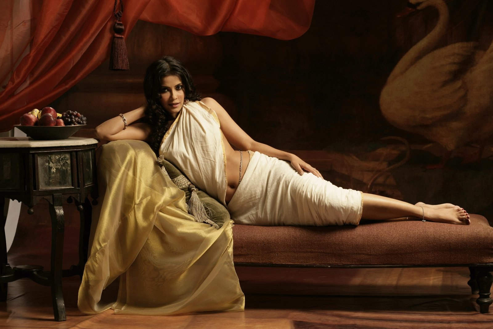 actress bollywood indian nandana saree 2k