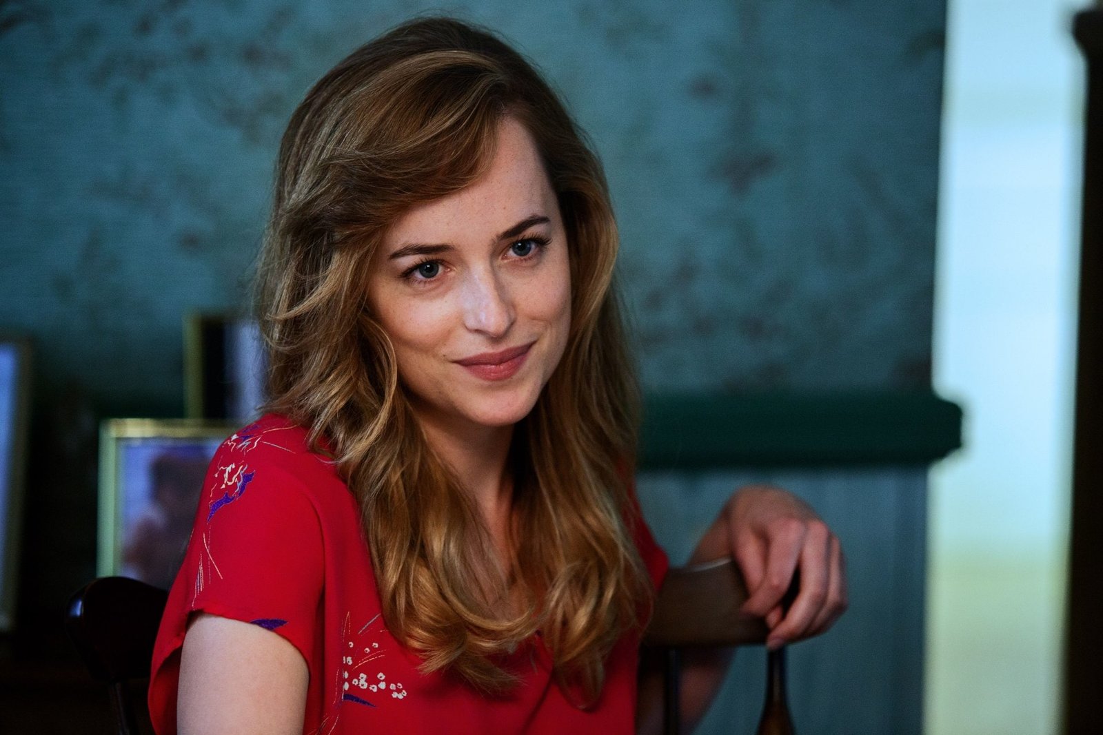 Actresses Dakota Johnson portrait one person long hair