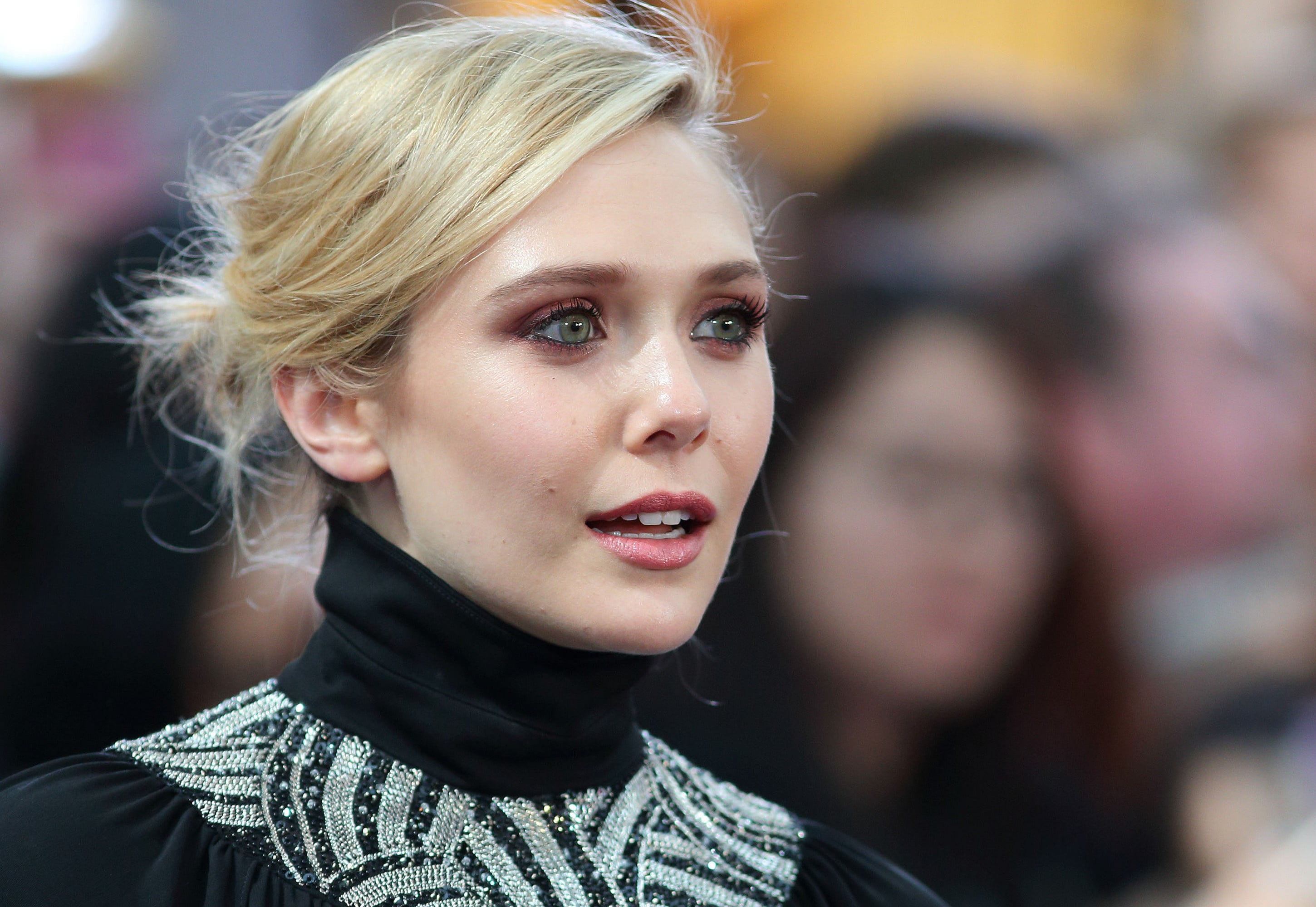 Actresses Elizabeth Olsen American Blonde Face Green Eyes 2k