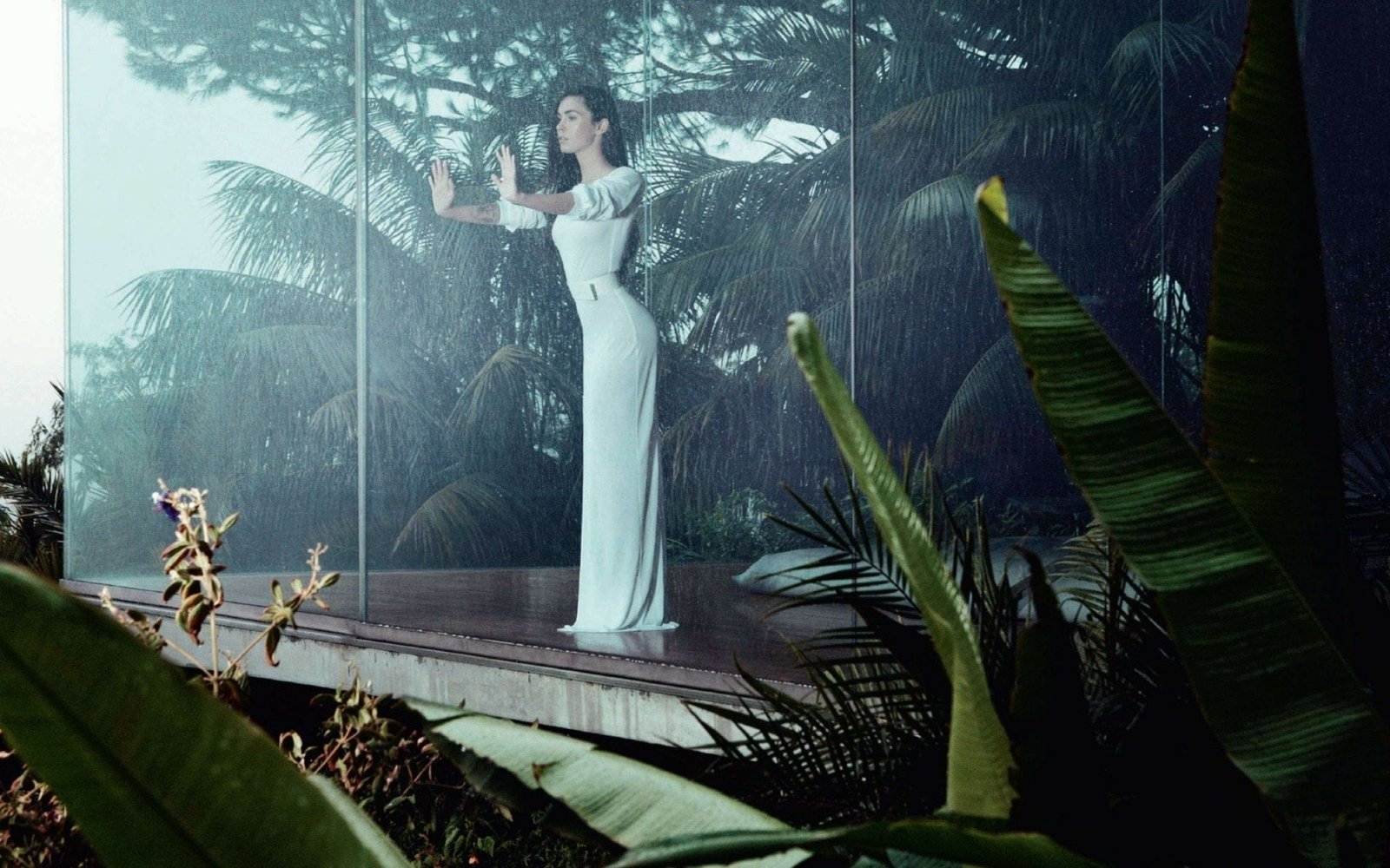 Actresses Megan Fox Rain