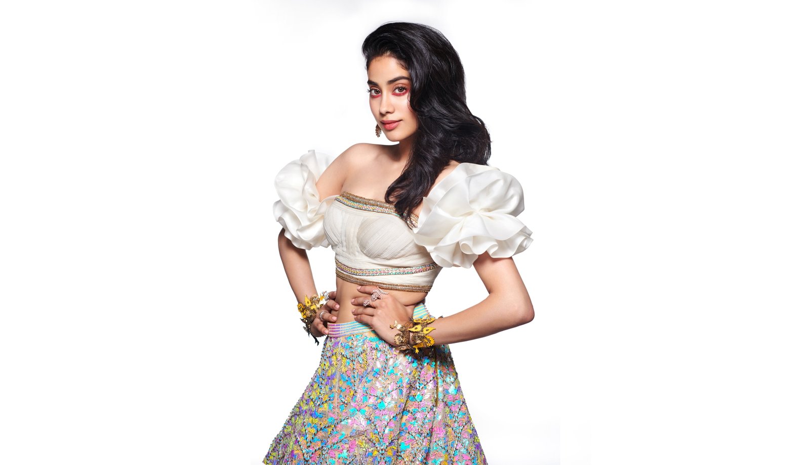 Actresses Janhvi Kapoor Black Hair Bollywood Brown Eyes 2k 4k 5k