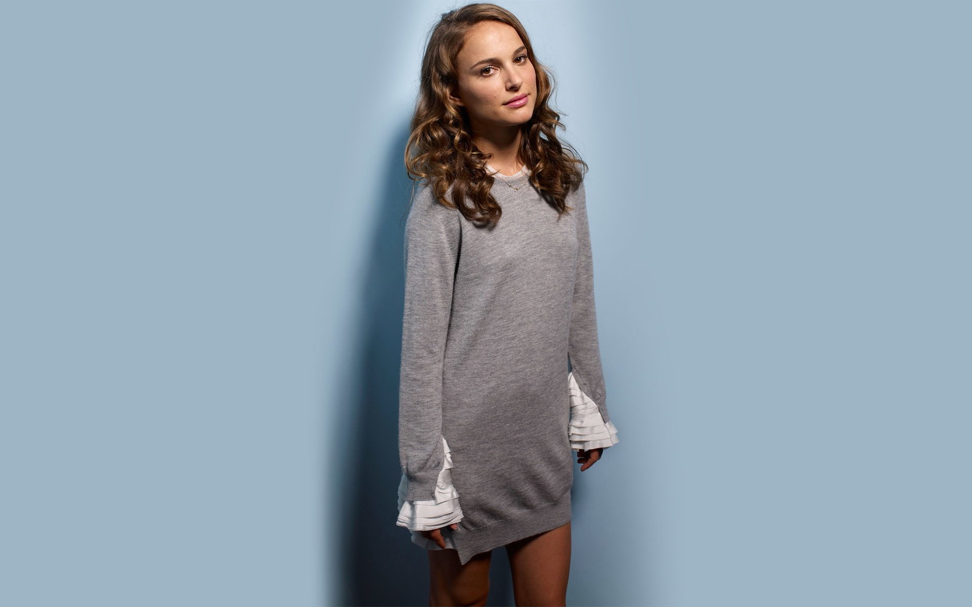 Actresses Natalie Portman standing one person hairstyle