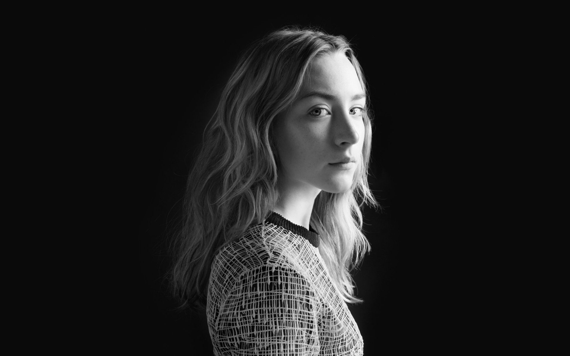 Actresses Saoirse Ronan Black amp; White
