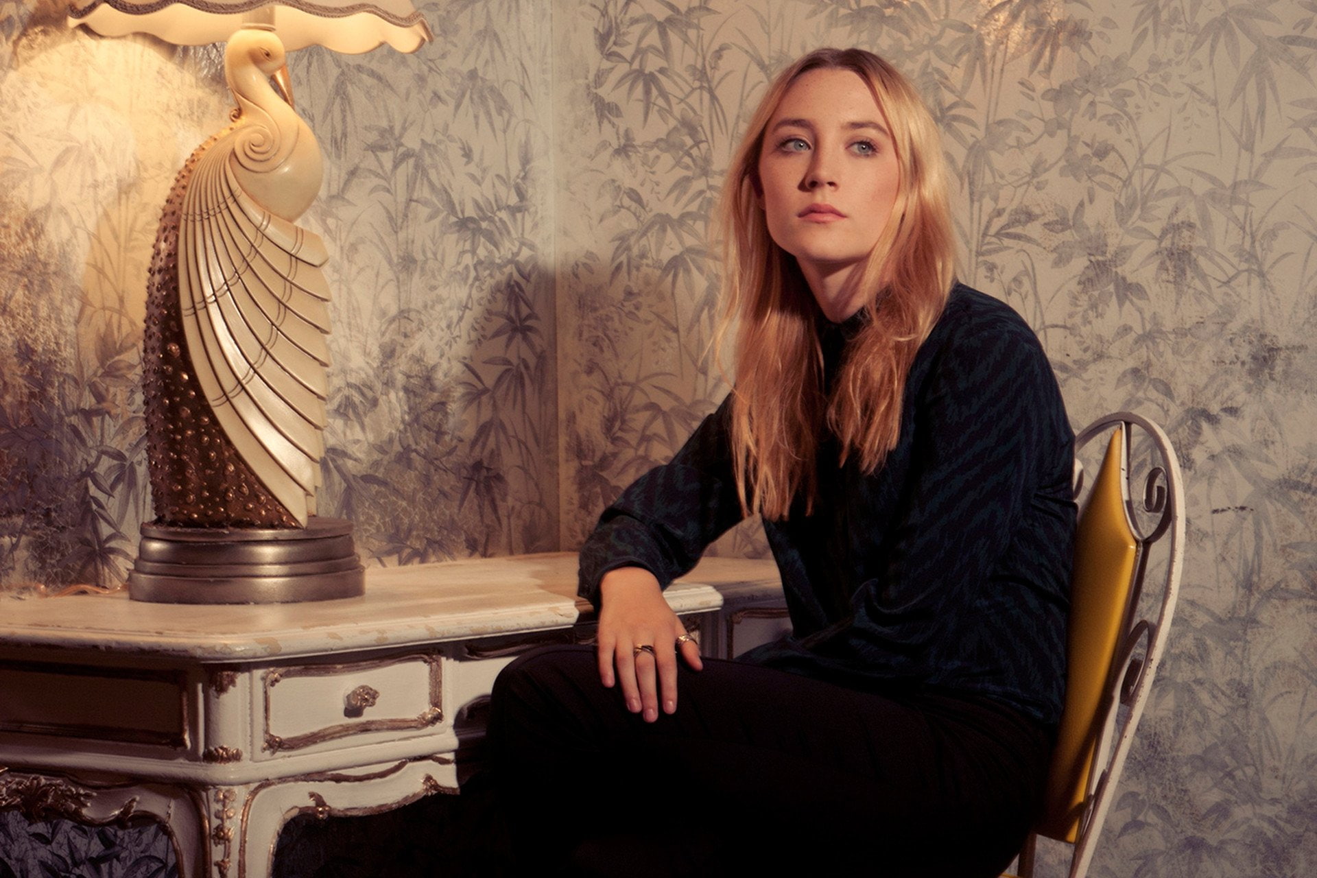 Actresses Saoirse Ronan Blonde Blue Eyes