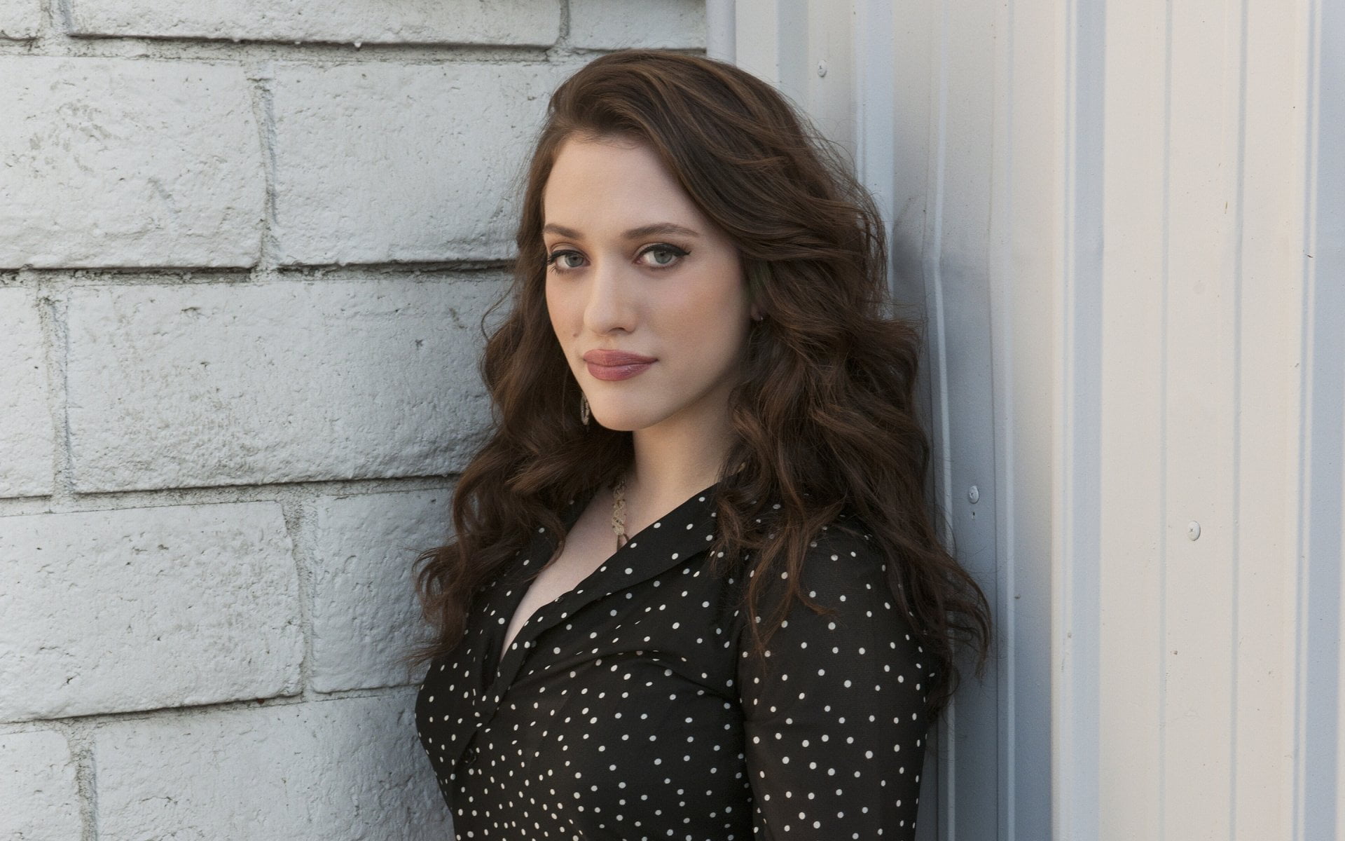 Actresses Kat Dennings Brunette portrait young adult one person