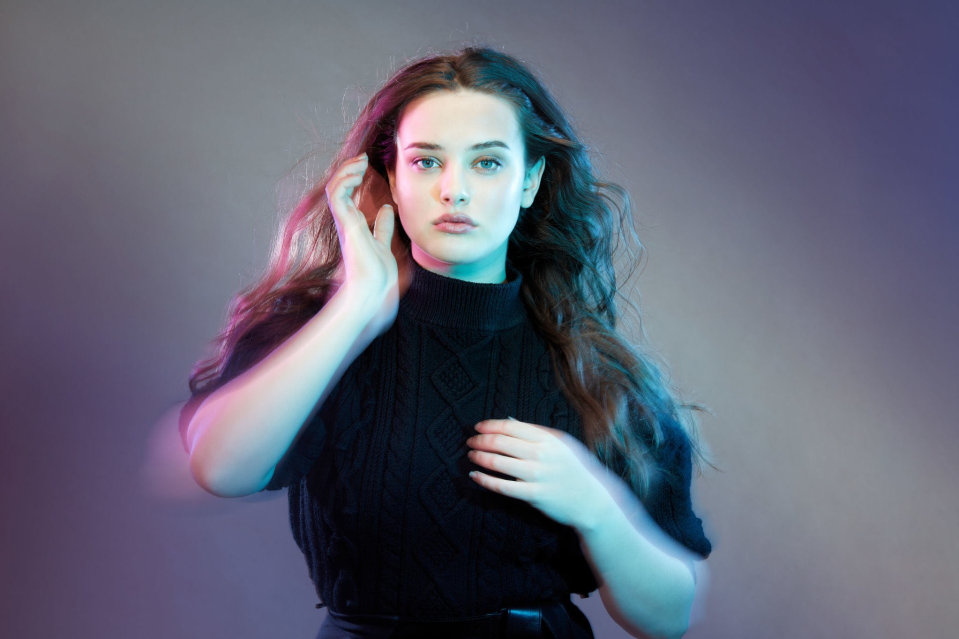 Actresses Katherine Langford Australian Blue Eyes Brunette