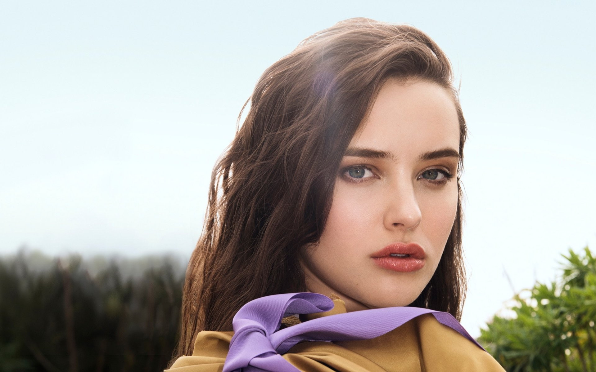 Actresses Katherine Langford Australian Brunette Face portrait