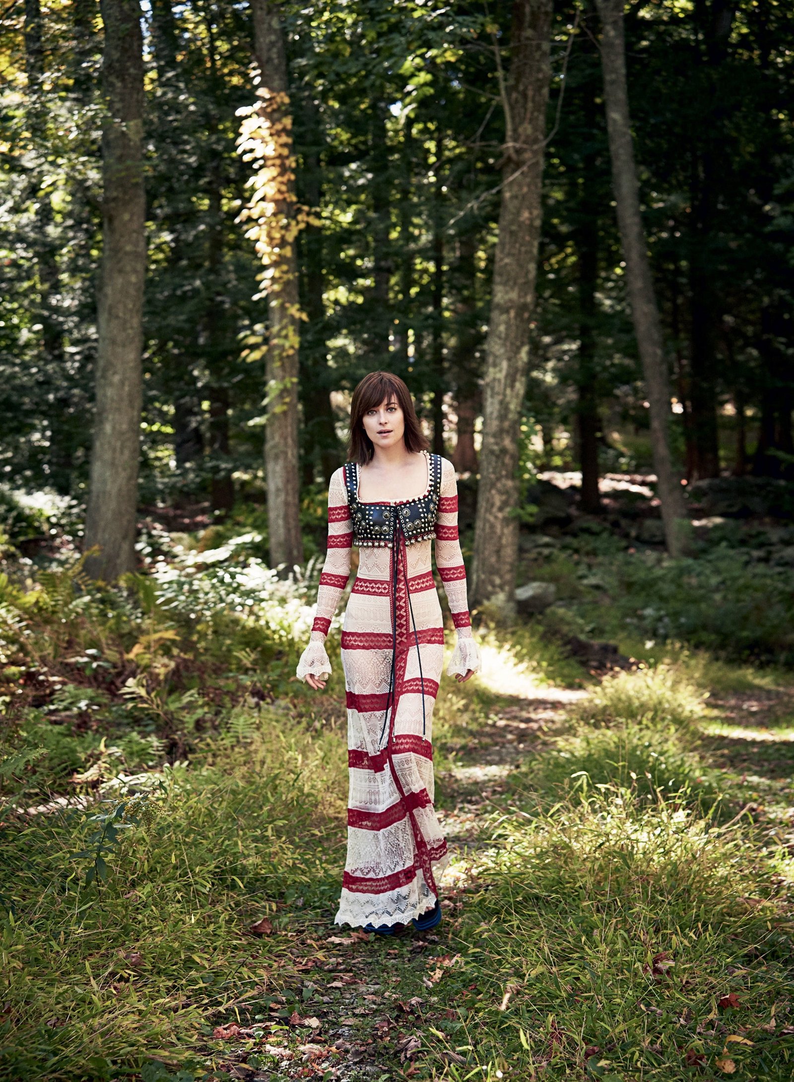 Dakota Johnson actress women outdoors tree plant land 2k