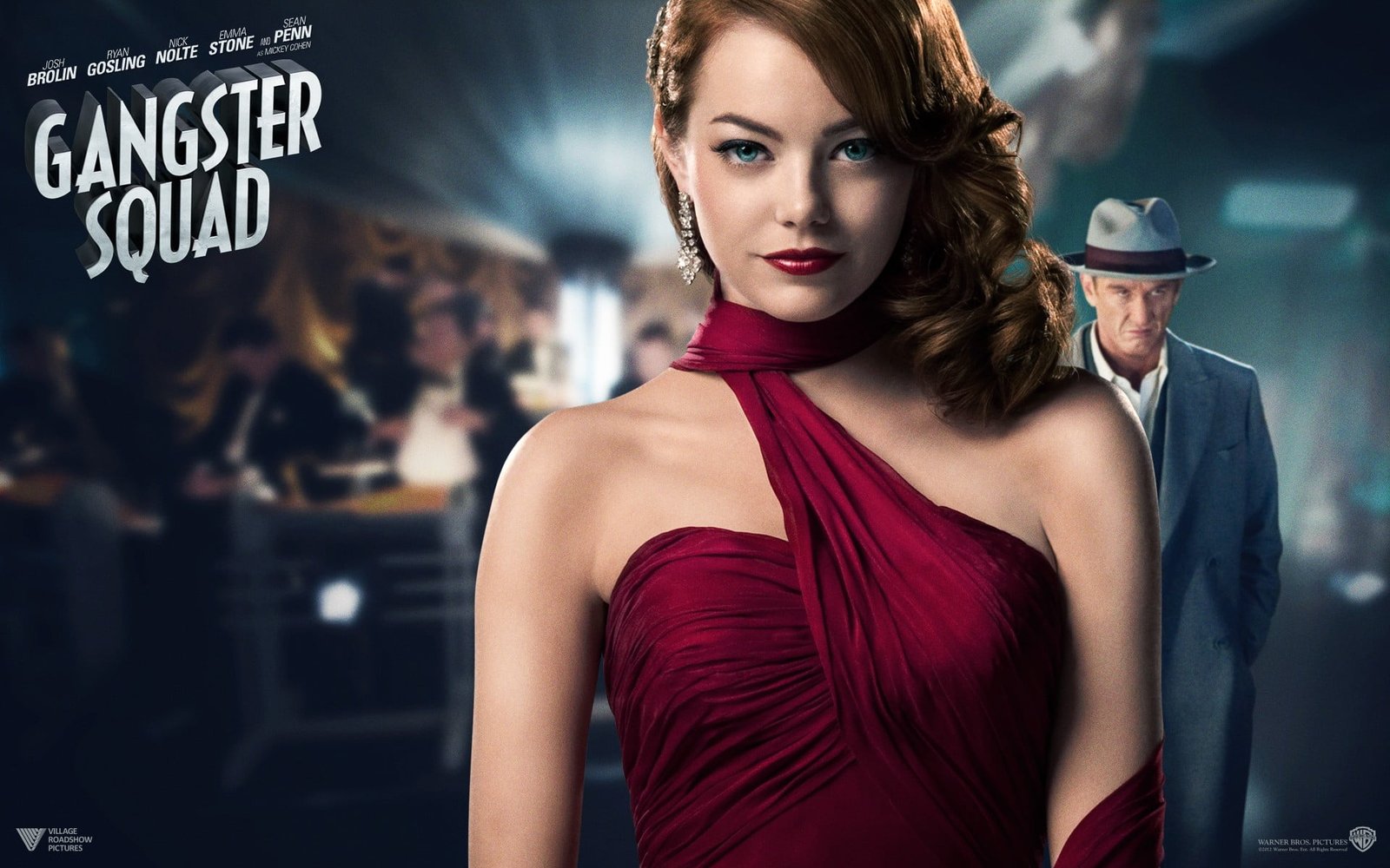 Emma Stone Gangster Squad women movies movie poster actress