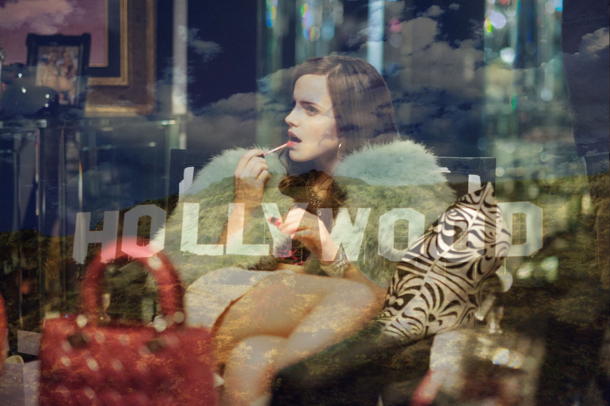 Emma Watson The Bling Ring Hollywood movies actress fur coats 2k