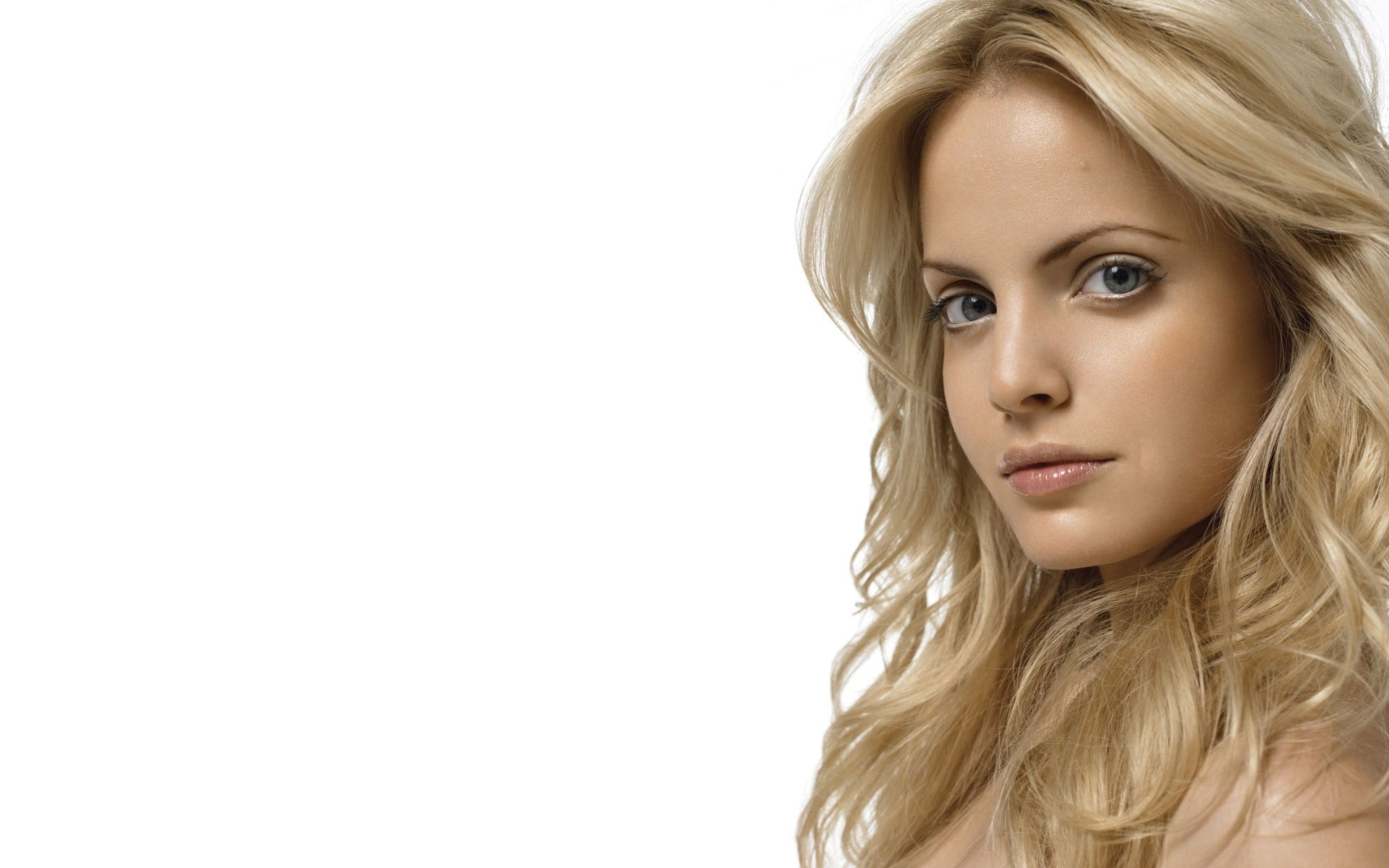 eyes lips women long hair Mena Suvari actress simple background