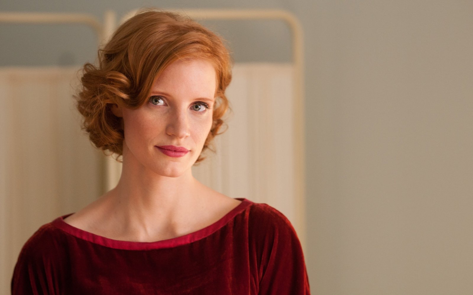 Jessica Chastain women redhead actress portrait headshot 2k