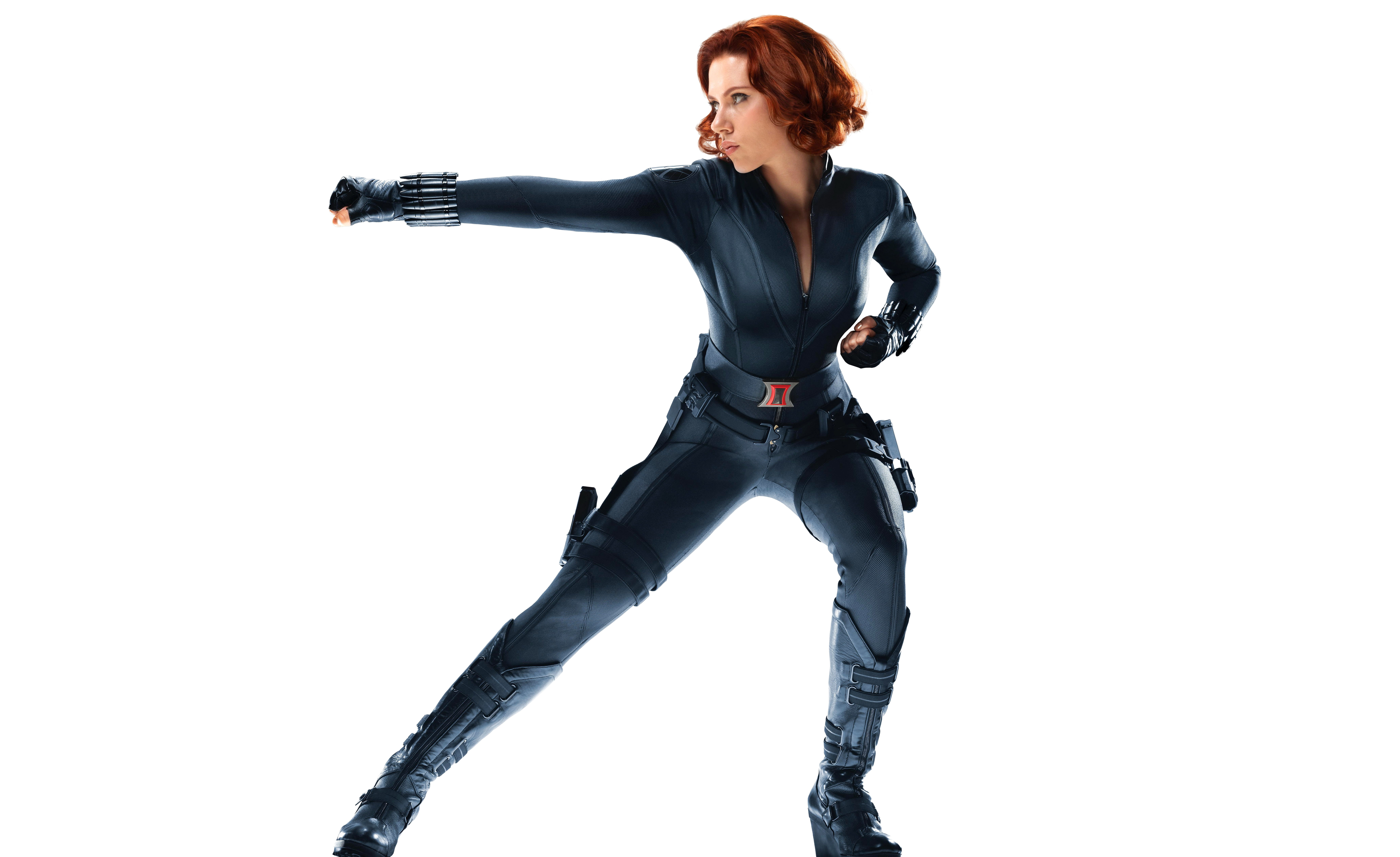 look pose background actress Scarlett Johansson costume 2k 4k 5k