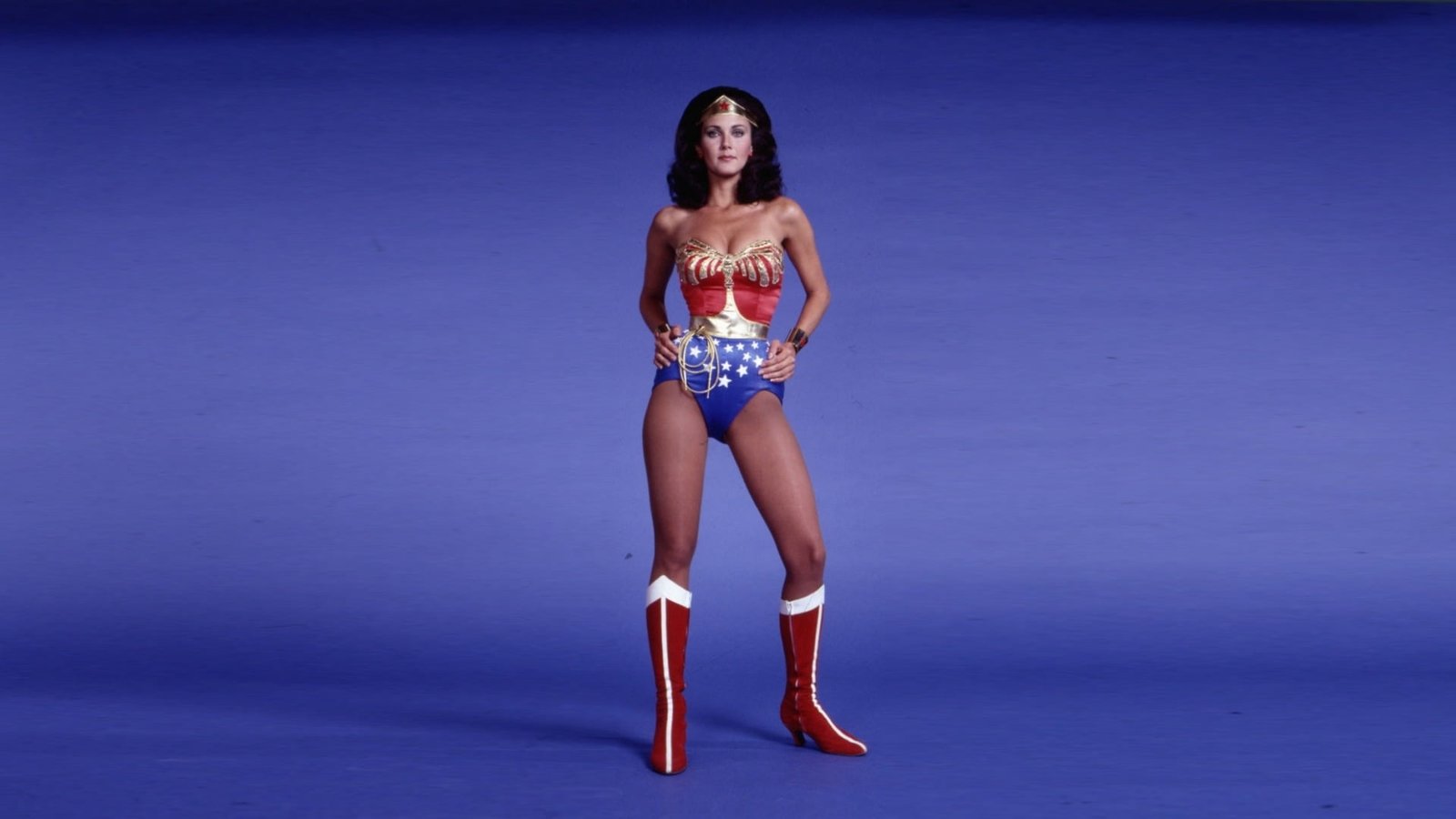 Lynda Carter Wonder Woman actress one person full length