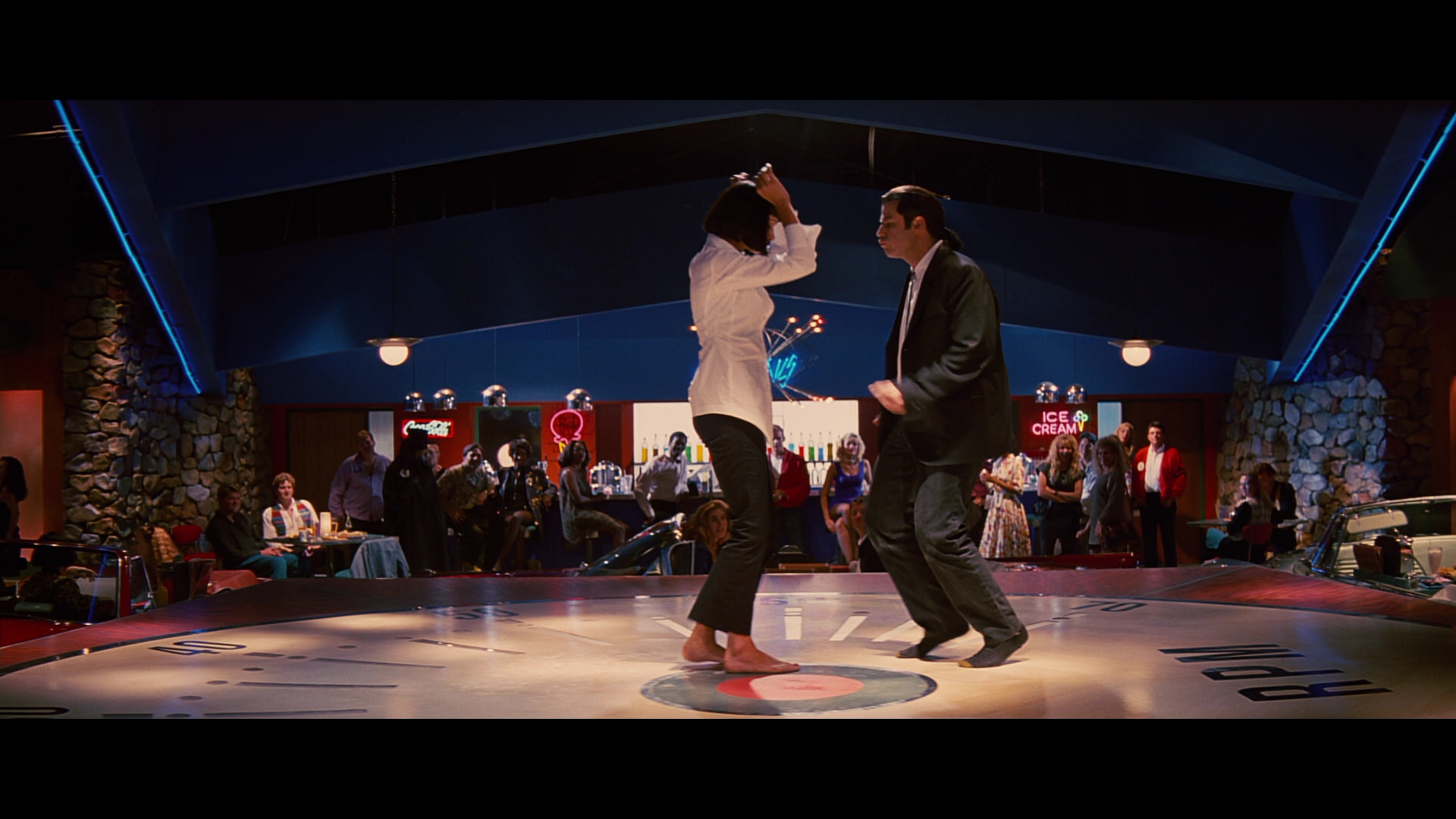movies Pulp Fiction John Travolta dancing Uma Thurman actress