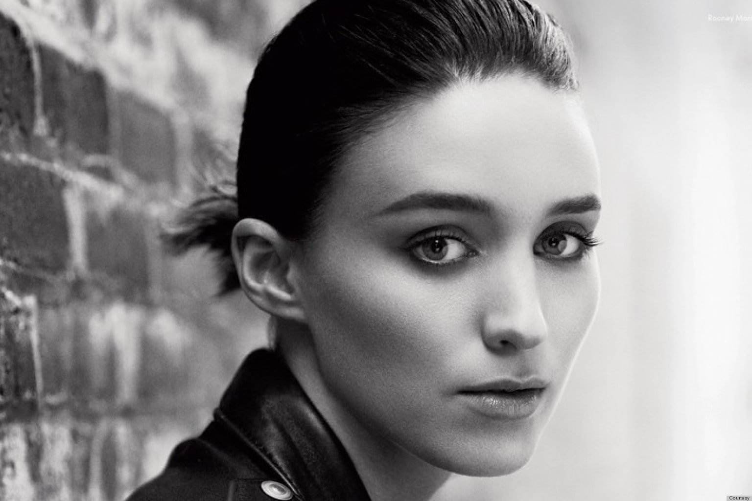 Rooney Mara actress monochrome face