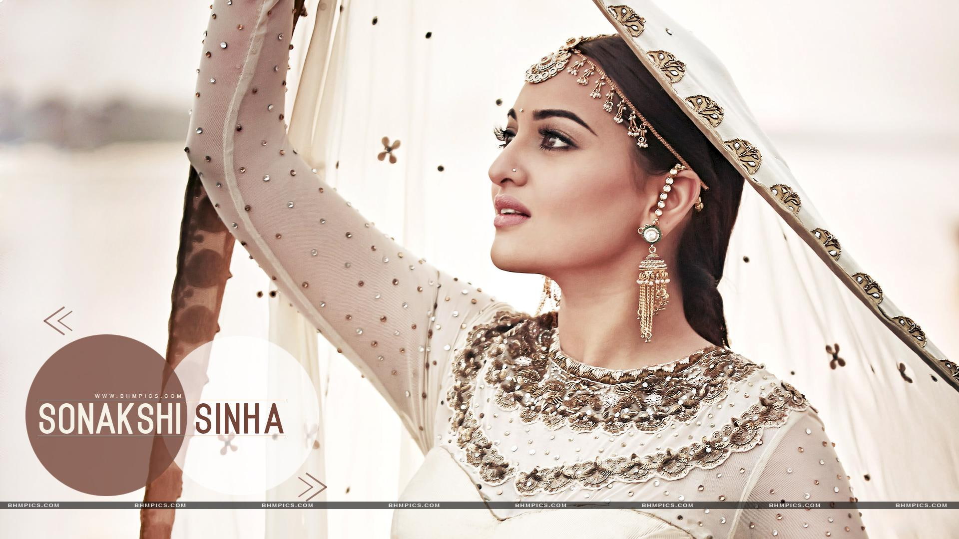 Sonakshi Sinha In White Choli female celebrities bollywood