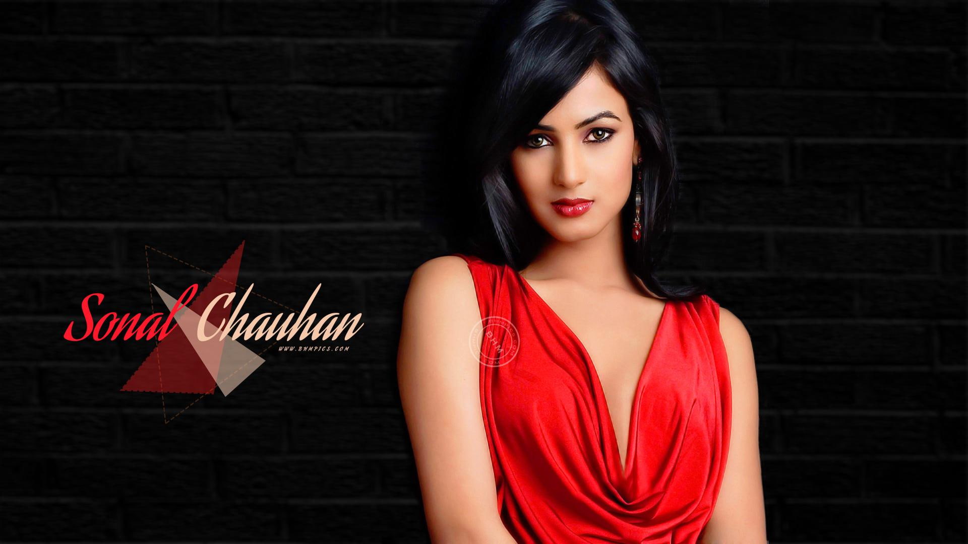 Sonal Chauhan In Red Dress female celebrities bollywood actress