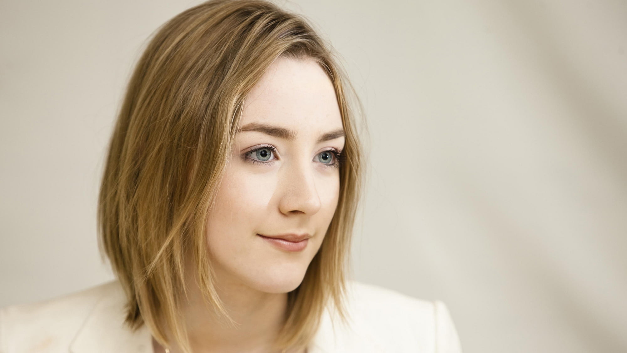 Saoirse Ronan actress women blue eyes headshot portrait 2k