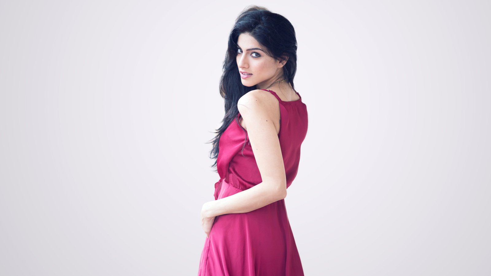 Sapna Pabbi British actress one person young adult white background 2k 4k