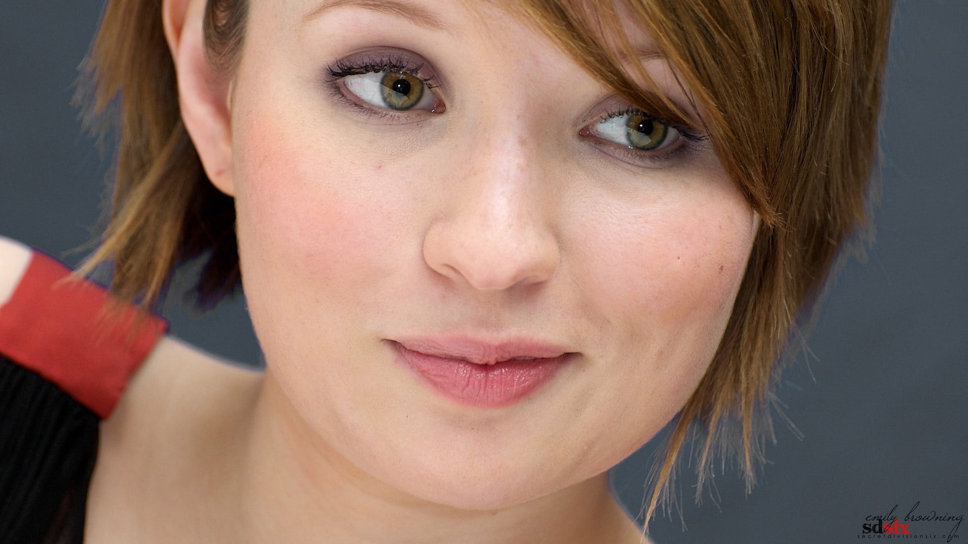 women Emily Browning brunette actress closeup portrait