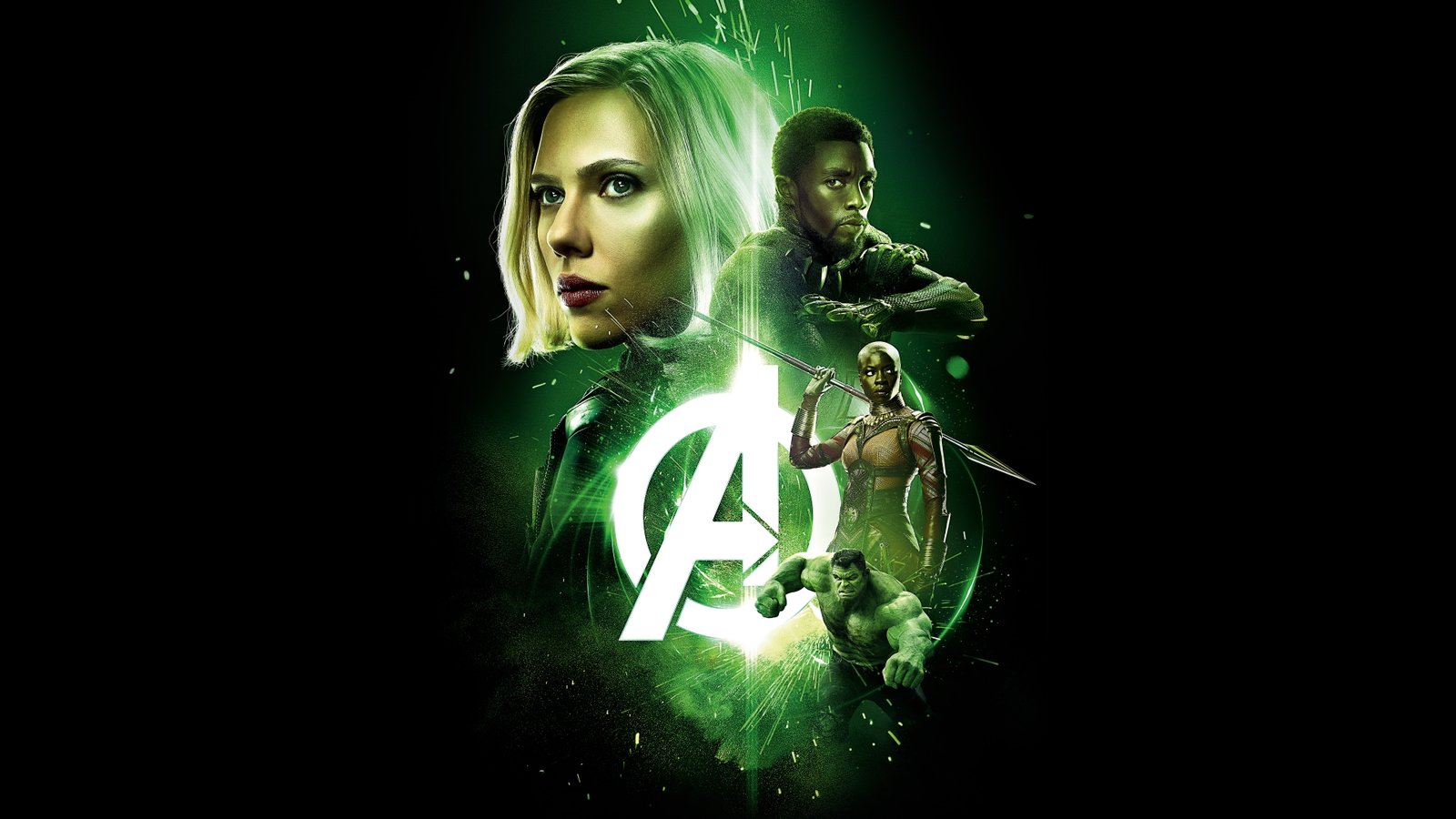 Scarlett Johansson Black Panther Hulk Avengers Infinity War 2k 4k 5k 8k