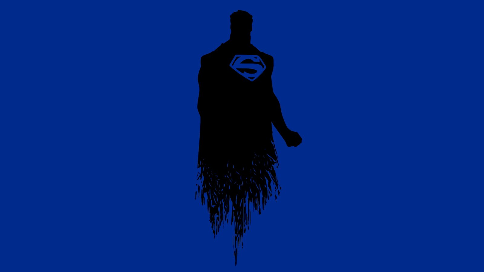 Blue Superman Minimal 2k 4k 5k 8k