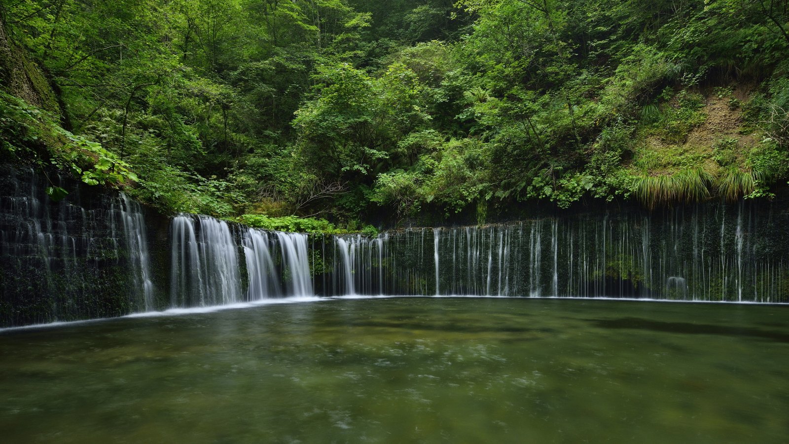 wall waterfall nature hd 2k 4k 5k 8k