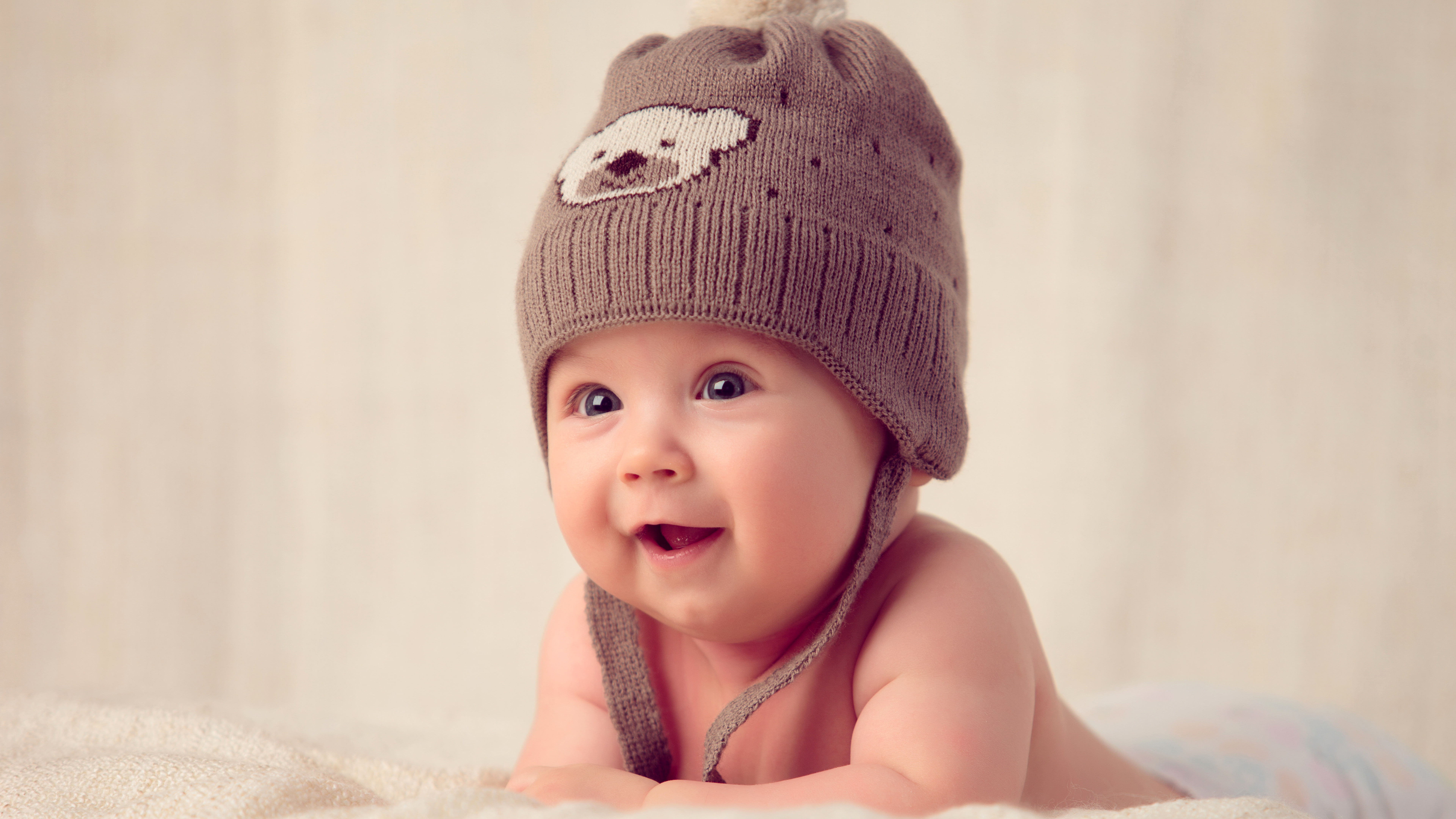 Cute Baby Muffle Cap Hat child portrait young 2k 4k 5k 8k