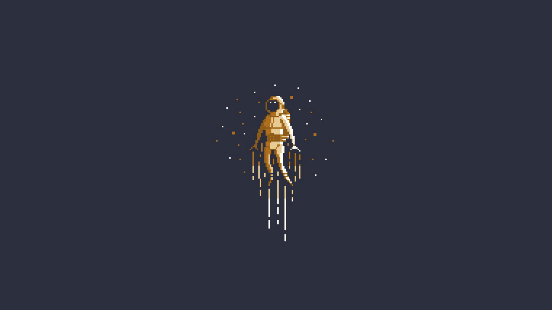 astronaut artwork digital art minimalism simple pixels pixel 2k