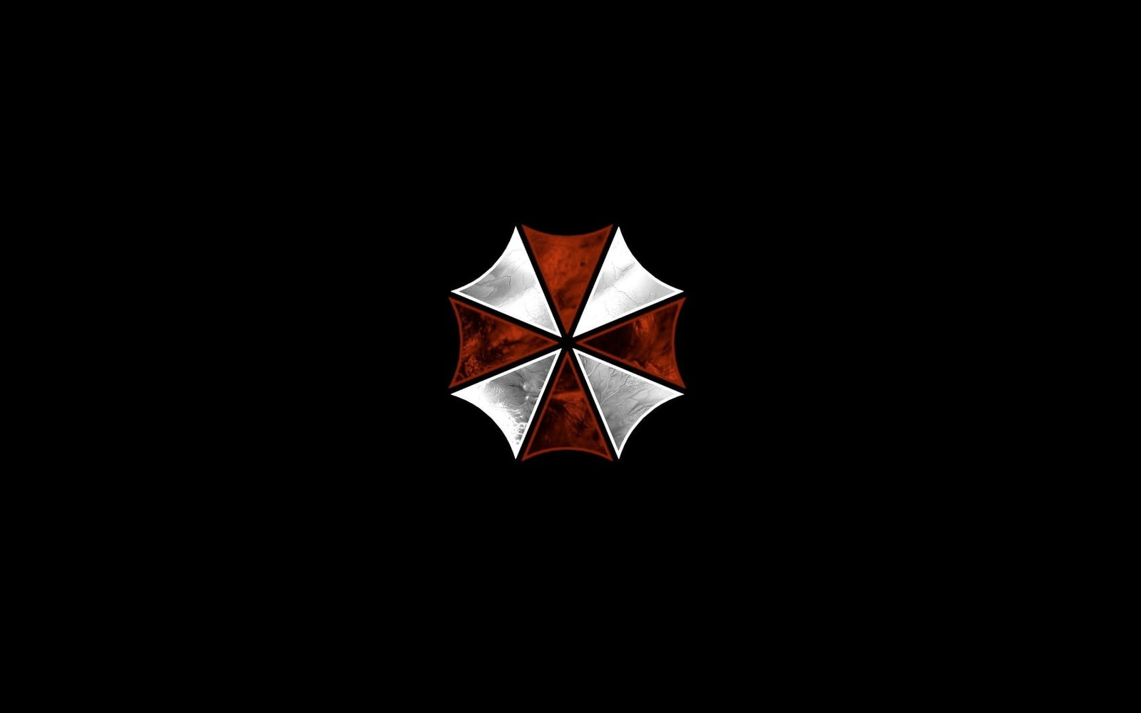 red and white umbrella Resident Evil Umbrella Corporation digital art 2k