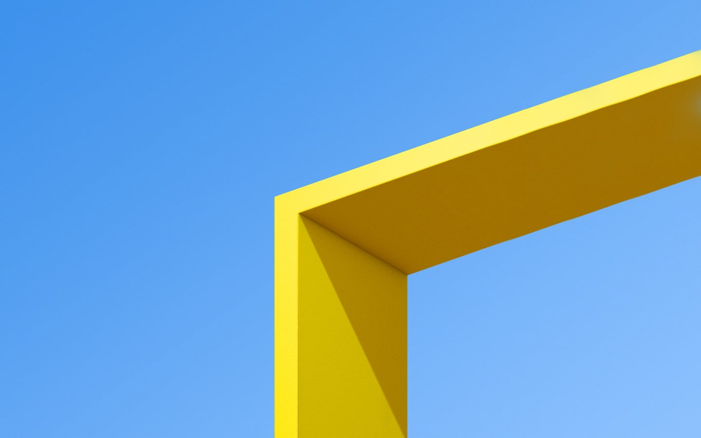 colorful yellow blue architecture abstract Abstract