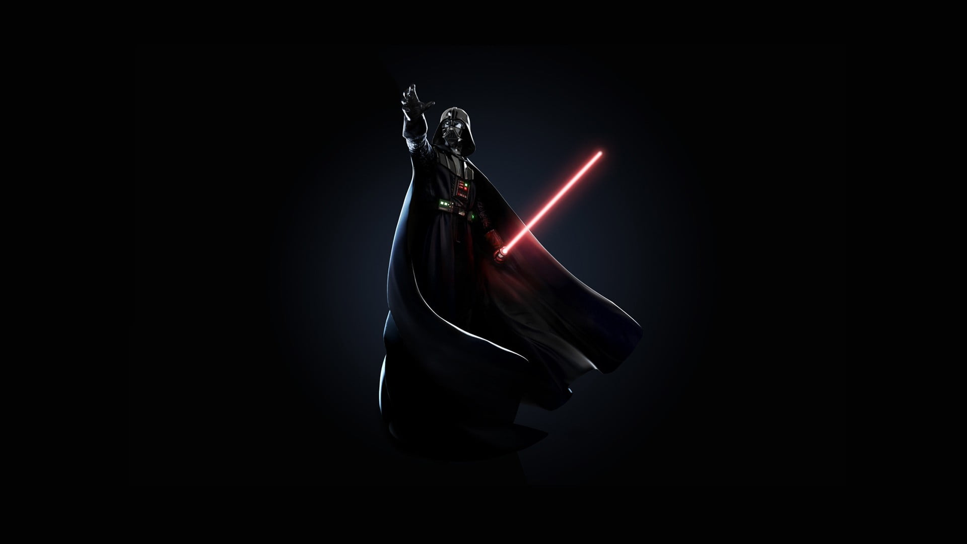 Darth Vader wallpaper Star Wars lightsaber Sith black background 2k