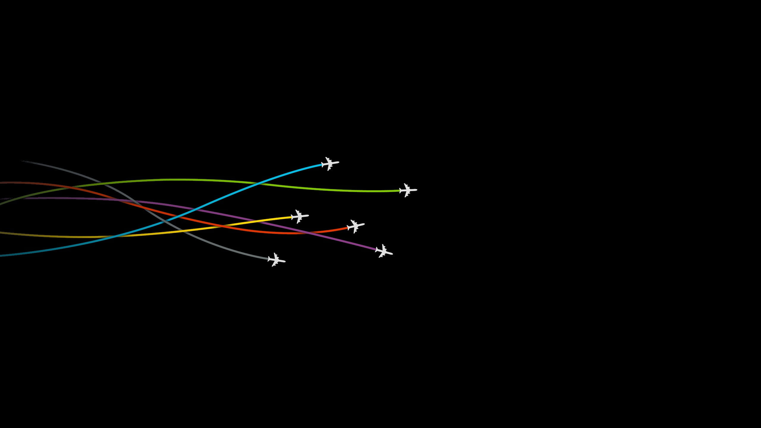 minimalism aircraft lines digital art backgrounds abstract 2k