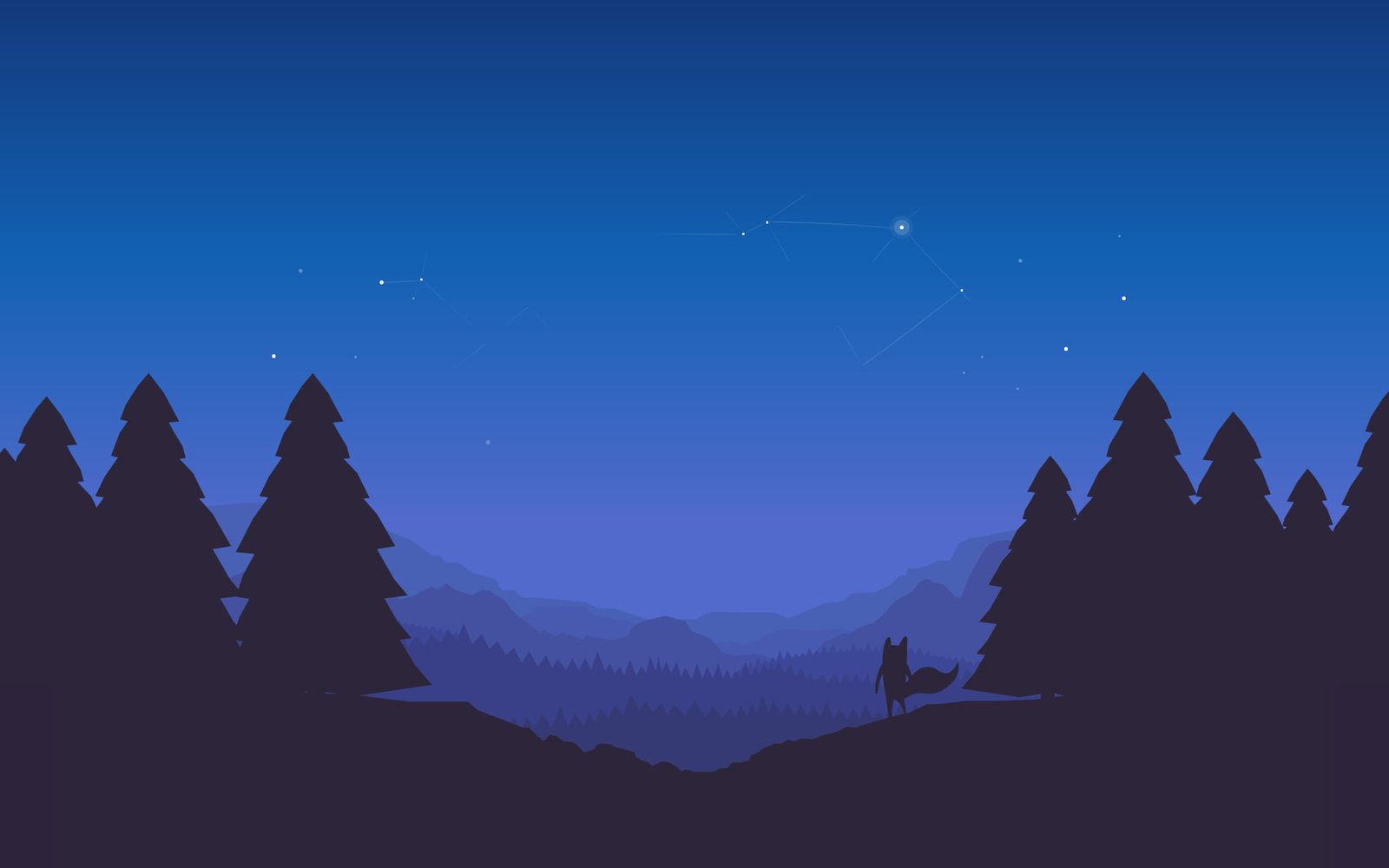 Mozilla illustration Firefox vector art night artwork 2k
