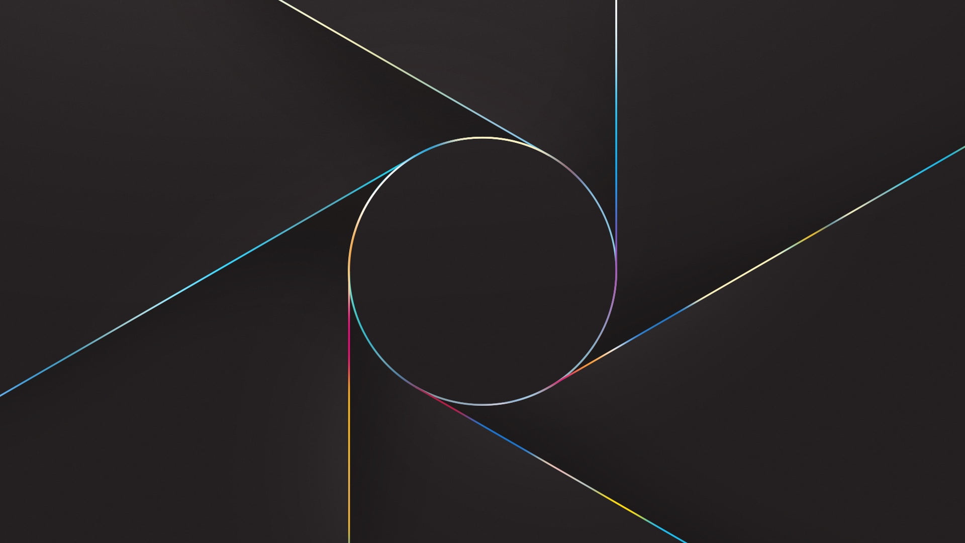 black and blue wallpaper abstract lines circle minimalism 2k