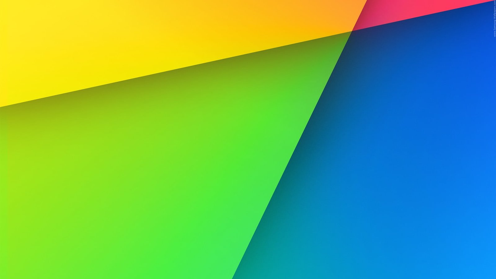 green and blue wallpaper abstract Android operating system 2k