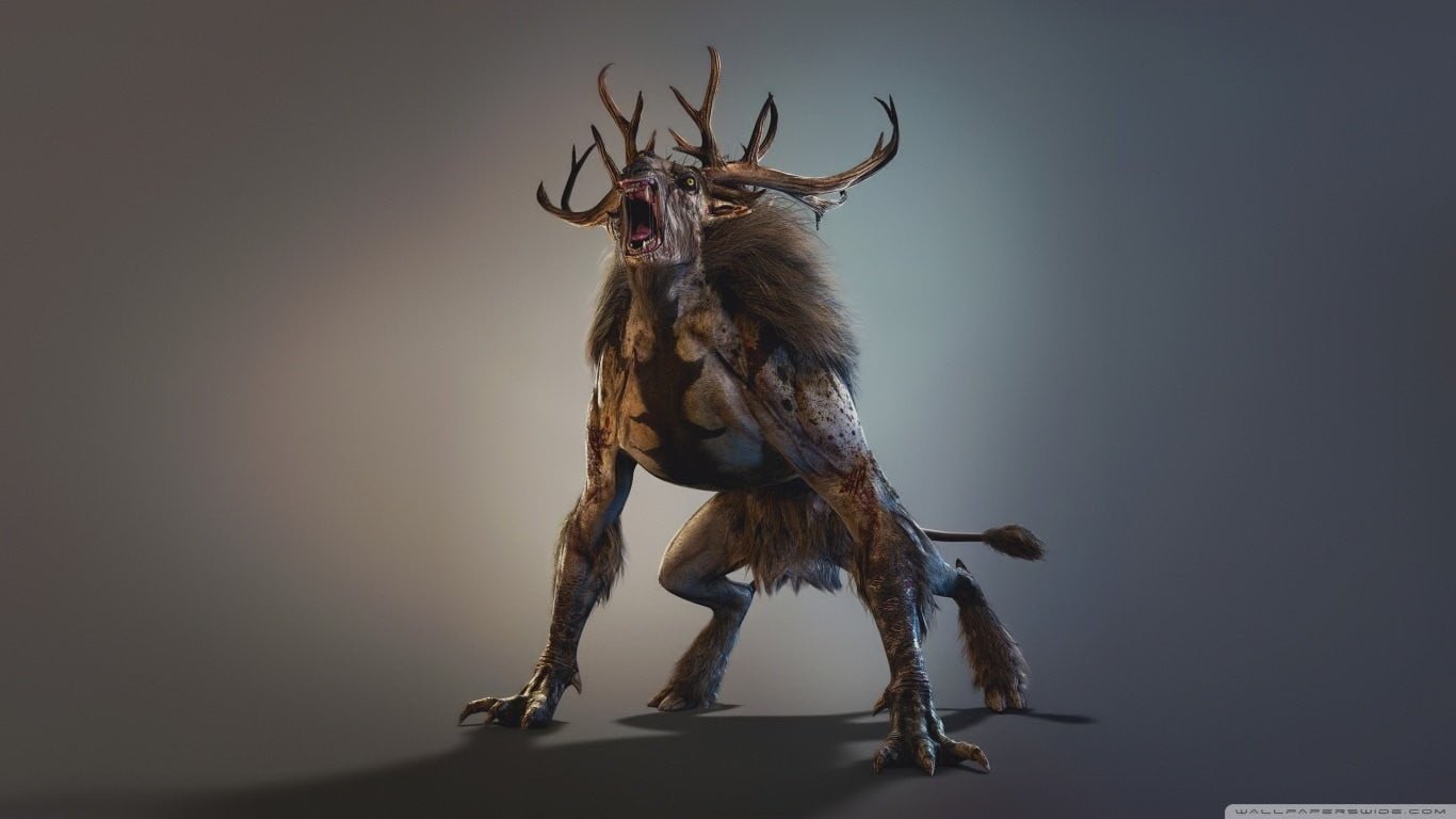 mythical creature digital wallpaper The Witcher 3 Wild Hunt
