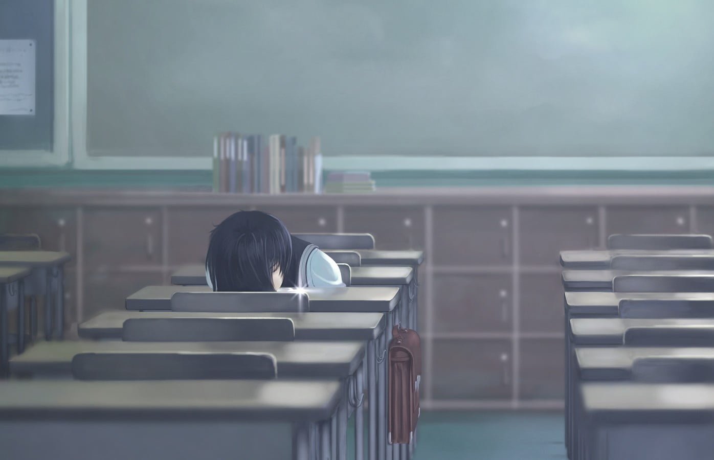 black haired anime character wallpaper girls sleeping
