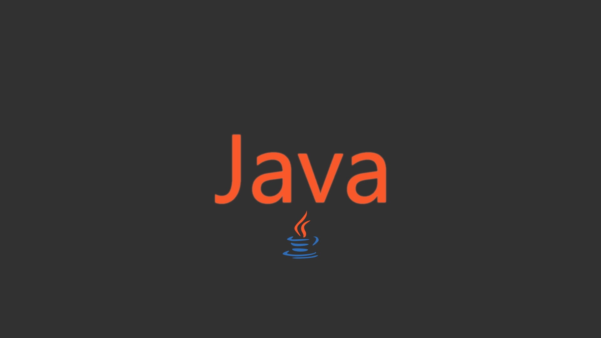 Java logo web development text illuminated communication 2k