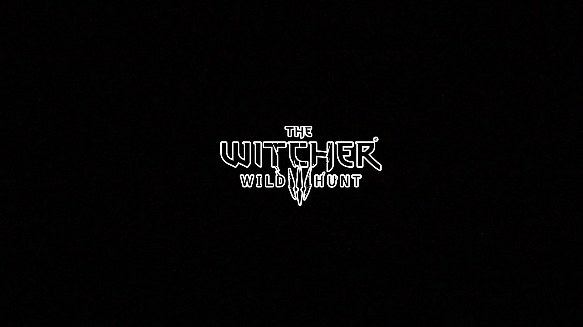 minimalism black background the Witcher witcher 3 2k
