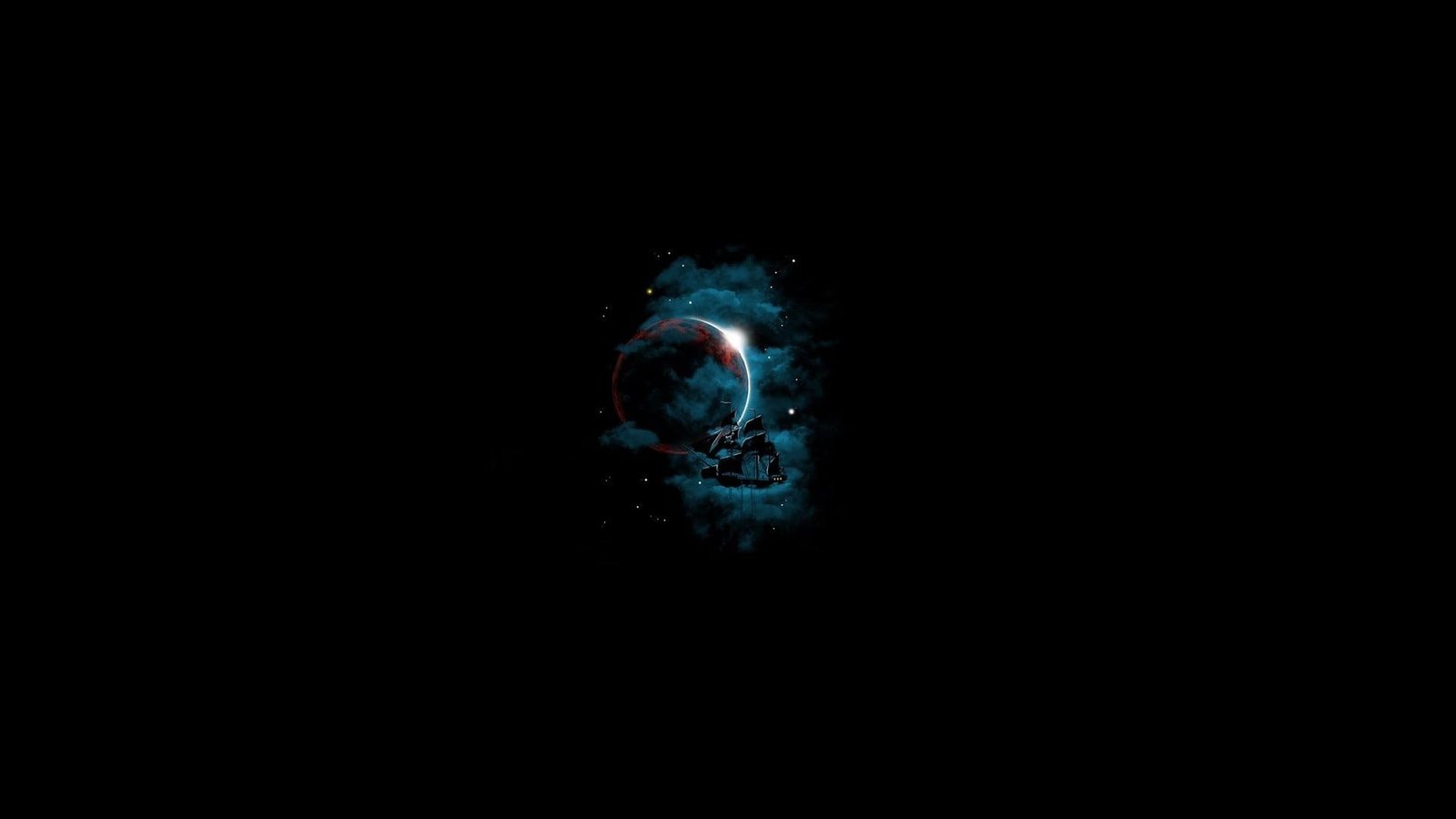 minimalism dark fantasy art black background simple 2k