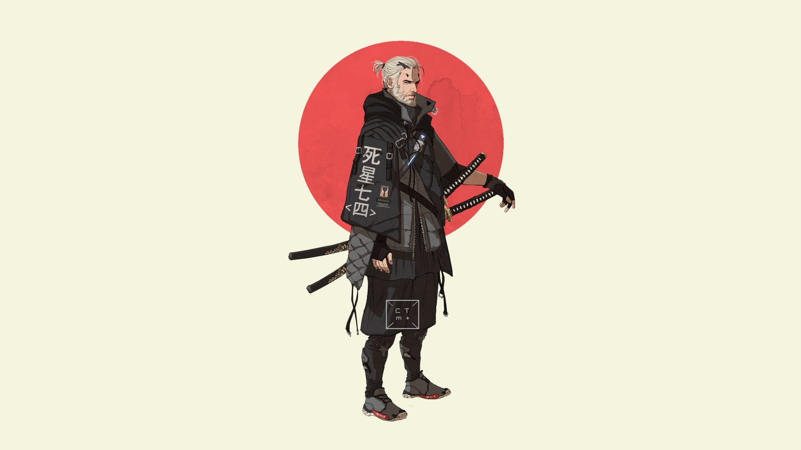 Ninja anime character fan art Japan samurai katana original characters 2k