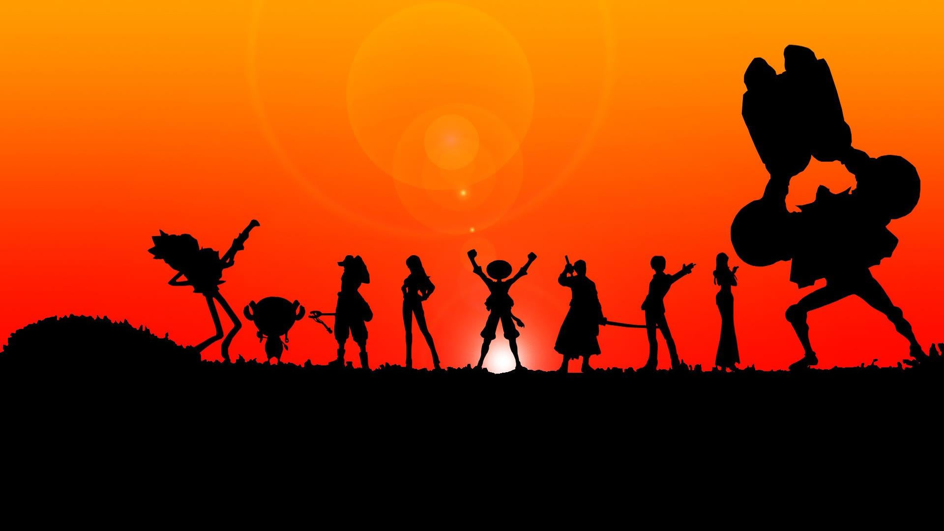 one piece nakamas anime monkey d luffy roronoa zoro nami 2k